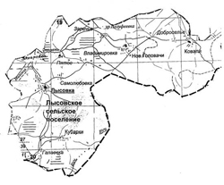 Карта Лысовского поселения